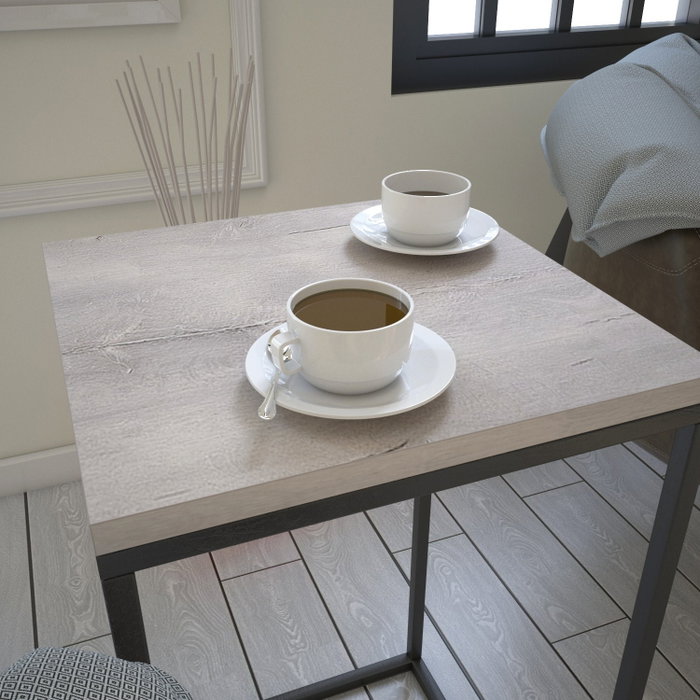 Hanah Home Mesa Auxiliar Roble Marino 35x35x62cm Hanah Home Mesa Auxiliar Roble Marino 35x35x62cm