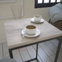 Hanah Home Mesa Auxiliar Roble Marino 35x35x62cm