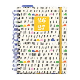 Agenda Escolar (2026-27) Miquelrius Anne Lehman Wire-O Tapa Extra Con Goma Plus 4º 170X218 D/P Sunny Linesers