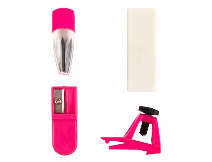 Compas Liderpapel Adaptador Universal Minas Afilaminas Y Goma Colores Surtidos 12 unidades