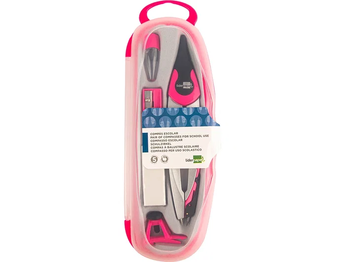 Compas Liderpapel Adaptador Universal Minas Afilaminas Y Goma Colores Surtidos 12 unidades