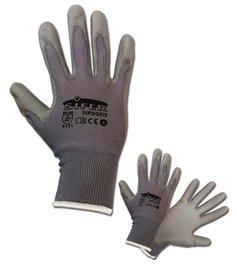 SIFER Guante de Poliuretano Gris Nylon T= 10