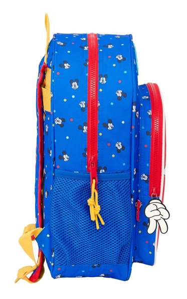Mochila Escolar Mickey Mouse Clubhouse Good day Azul 32 x 38 x 12 cm