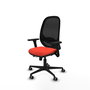 PIQUERAS Y CRESPO Silla de oficina Cilanco con mecanismo Sincro/Traslack Naranja oscuro y Negro