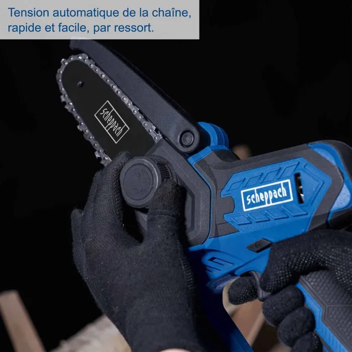 Scheppach SCHEPPACH C-PS100-X Sierra de Jardín Inalámbrica, Set S con 2 Baterías 20V IXES 2 Ah y Cargador Doble Scheppach SCHEPPACH C-PS100-X Sierra de Jardín Inalámbrica, Set S con 2 Baterías 20V IXES 2 Ah y Cargador Doble