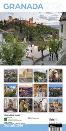TRIANGLE POSTALS Calendario 2026 Pared Granada y la Alhambra 30x30 cm