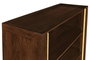 DKD Home Decor Estantería Sixties Madera de Mango y Fibra Natural Negro 100 x 40 x 180 cm