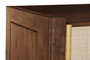 DKD Home Decor Estantería Sixties Madera de Mango y Fibra Natural Negro 100 x 40 x 180 cm