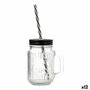 Quid Jarra de Vidrio con Tapa de Acero Maison 47 cL (12 Unidades)
