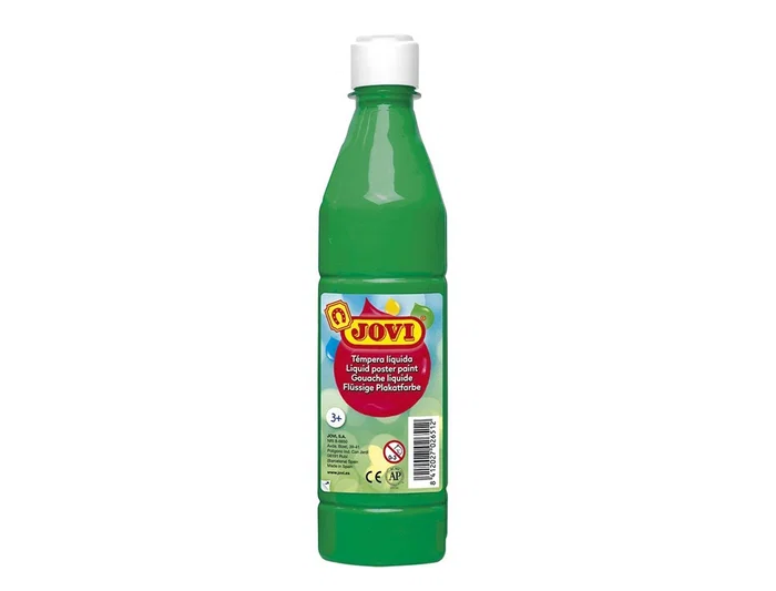 Jovi Témpera Líquida School Verde Medio Botella 500 mL