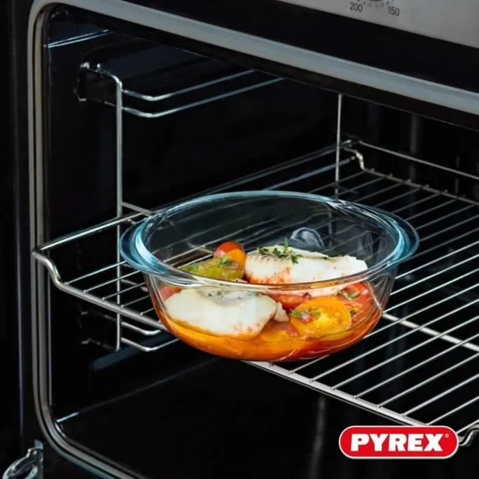 Pyrex® Cook&Heat Recipiente Redondo Hermético de Vidrio 1,1 L