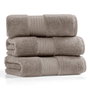 Mijölnir Chicago Bath 70 x 140 cm Toalla de Baño - Gris Cálido 100% Algodón 450 gr/m²