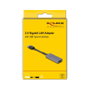DeLOCK Adaptador USB Tipo-A a LAN 2,5 Gigabit RJ45 Slim Gris