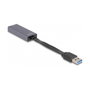DeLOCK Adaptador USB Tipo-A a LAN 2,5 Gigabit RJ45 Slim Gris