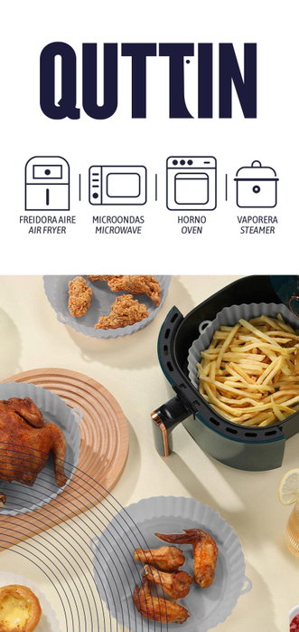 Quttin Base Silicona Air Fryer Red.20 Rojo (24 Unidades)