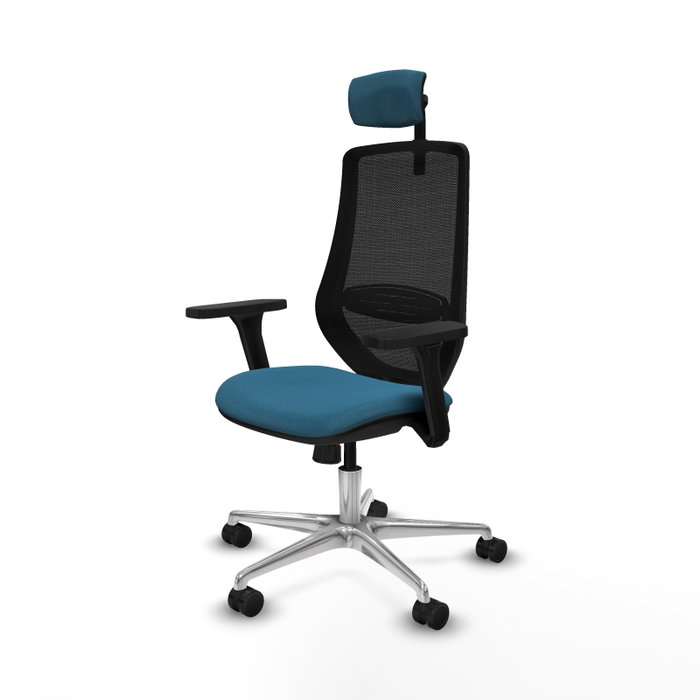 PIQUERAS Y CRESPO Silla de oficina Mardos con mecanismo Sincro, Verde petróleo y Negro PIQUERAS Y CRESPO Silla de oficina Mardos con mecanismo Sincro, Verde petróleo y Negro