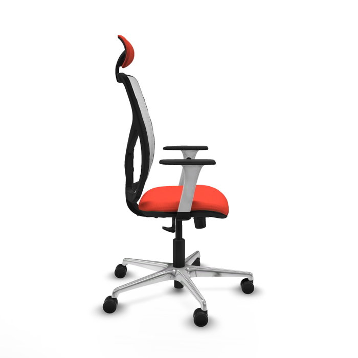 PIQUERAS Y CRESPO Silla de oficina Motilla con mecanismo Sincro, Naranja oscuro y Blanco PIQUERAS Y CRESPO Silla de oficina Motilla con mecanismo Sincro, Naranja oscuro y Blanco