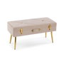 Versa Pie de Cama Petto Beige 42x80 cm