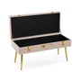 Versa Pie de Cama Petto Beige 42x80 cm