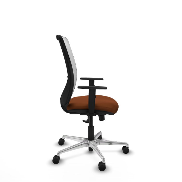 PIQUERAS Y CRESPO Silla de oficina Zulema con mecanismo Sincro, Marrón y Blanco PIQUERAS Y CRESPO Silla de oficina Zulema con mecanismo Sincro, Marrón y Blanco