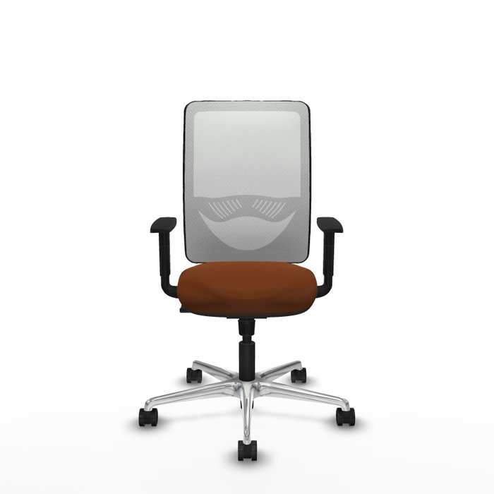 PIQUERAS Y CRESPO Silla de oficina Zulema con mecanismo Sincro, Marrón y Blanco PIQUERAS Y CRESPO Silla de oficina Zulema con mecanismo Sincro, Marrón y Blanco