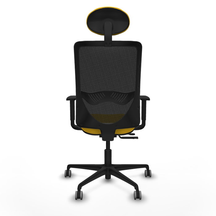 PIQUERAS Y CRESPO Silla de oficina Zulema con mecanismo Sincro/Traslack Amarillo y Negro PIQUERAS Y CRESPO Silla de oficina Zulema con mecanismo Sincro/Traslack Amarillo y Negro