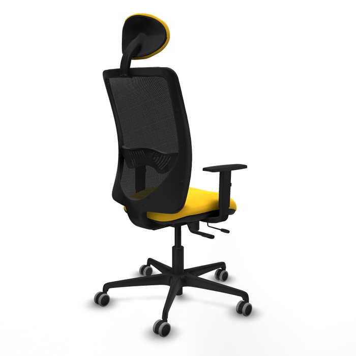 PIQUERAS Y CRESPO Silla de oficina Zulema con mecanismo Sincro/Traslack Amarillo y Negro PIQUERAS Y CRESPO Silla de oficina Zulema con mecanismo Sincro/Traslack Amarillo y Negro