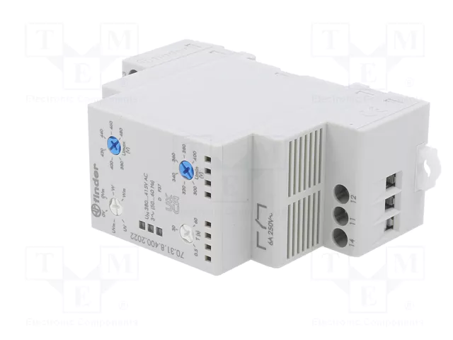 FINDER Relé de monitorización de tensión 3 x 380...415V AC SPDT FINDER Relé de monitorización de tensión 3 x 380...415V AC SPDT