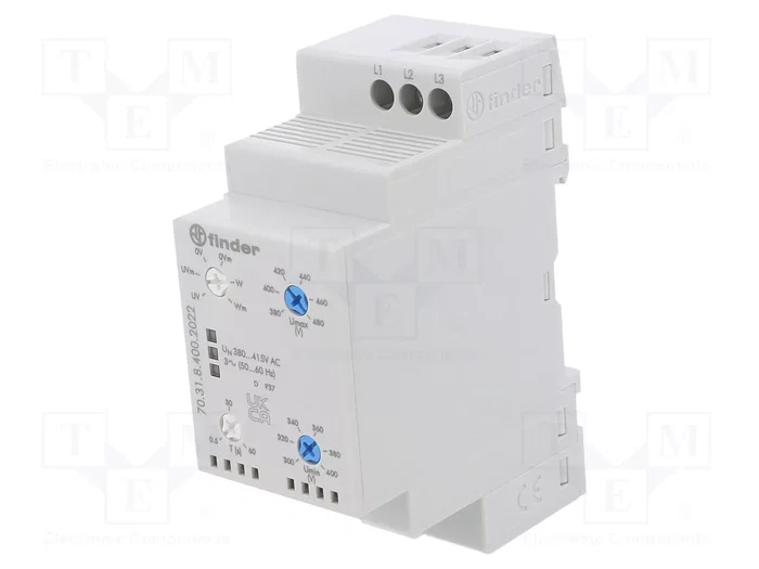 FINDER Relé de monitorización de tensión 3 x 380...415V AC SPDT FINDER Relé de monitorización de tensión 3 x 380...415V AC SPDT