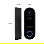 Hombli Timbre Inteligente 2 (Negro) + Gong Inalambrico Wifi Vision Nocturna Deteccion Movimiento Apto Alexa Google IP65 Compatible MicroSD 128GB