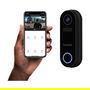 Hombli Timbre Inteligente 2 (Negro) + Gong Inalambrico Wifi Vision Nocturna Deteccion Movimiento Apto Alexa Google IP65 Compatible MicroSD 128GB