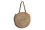 DKD Home Decor Bolso Mediterraneo Natural Negro 12 x 36 x 36 cm (2 Unidades)