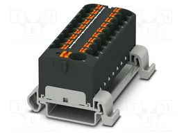 PHOENIX CONTACT PTFIX 10/18X4-NS35A BK Conector de carril de 19 bornas