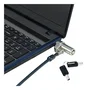 Conceptronic CUSTODIO02BNTM Cable de Seguridad de Doble Cabezal con Llave