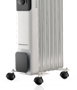 DAEWOO Radiador de aceite de 7 elementos 1500W - 3 niveles - blanco/negro