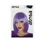 Atosa Peluca Lisa Corta Color Morado Intenso con Flequillo Moderno