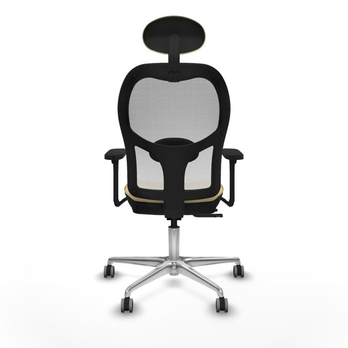 PIQUERAS Y CRESPO Silla de oficina Jorquera con mecanismo Sincro/Traslack, Crema y Blanco PIQUERAS Y CRESPO Silla de oficina Jorquera con mecanismo Sincro/Traslack, Crema y Blanco