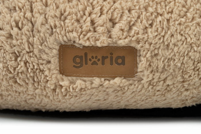 Gloria Cama Tarifa Redonda Marrón 64x58 cm para Mascotas | Suave, Antideslizante y Lavable con Silicona Reciclada