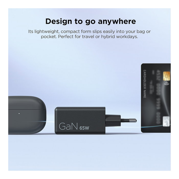 Lenovo Cargador Mini USB-C GaN 65W Negro