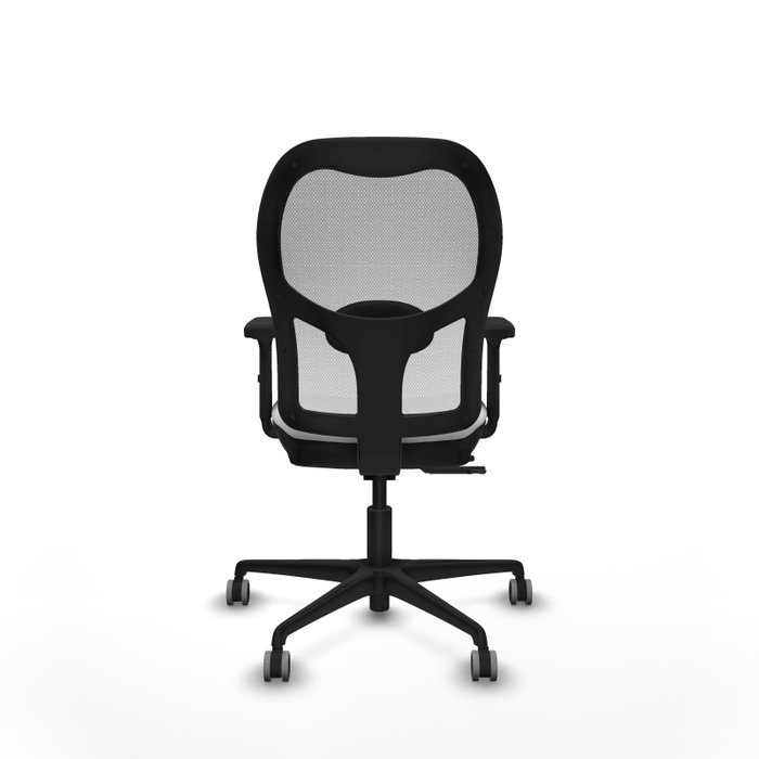 PIQUERAS Y CRESPO Silla de oficina Jorquera con mecanismo Sincro/Traslack y brazos 2D en Blanco