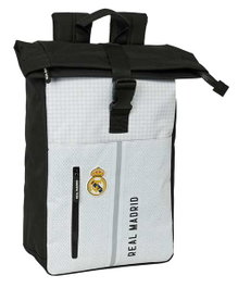 Safta Mochila de Solapa Real Madrid 1ª Equipación 24/25 para Portátil 15,6''
