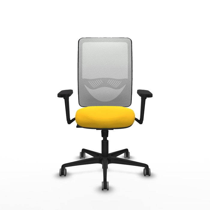 PIQUERAS Y CRESPO Silla de oficina Zulema con mecanismo Sincro, Amarillo y Blanco PIQUERAS Y CRESPO Silla de oficina Zulema con mecanismo Sincro, Amarillo y Blanco