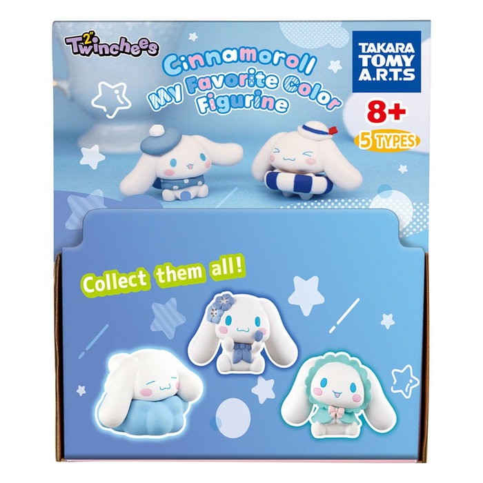 Sanrio Minifiguras Twinchees Cinamoroll My Favourite Colour 5 cm Expositor (24)