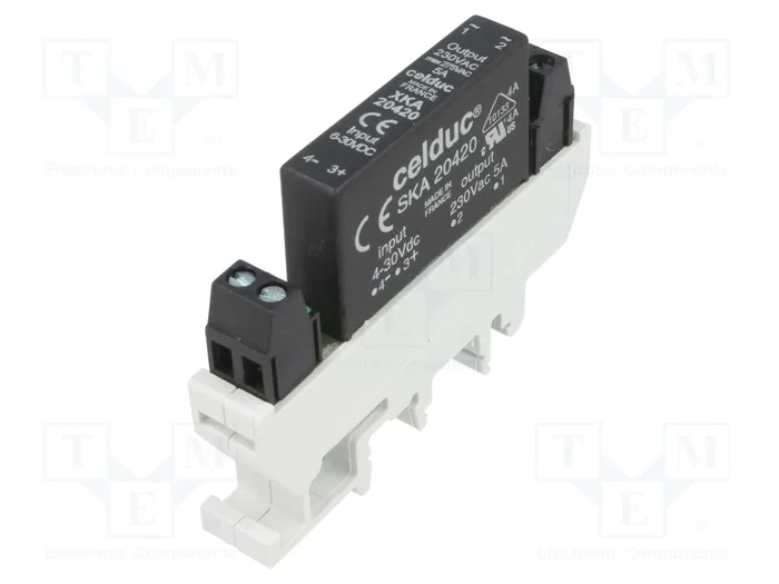 CELDUC XKA Relé de semiconductor monofásico 3A 12-275VAC CELDUC XKA Relé de semiconductor monofásico 3A 12-275VAC