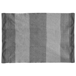 Home Deco Factory Alfombra de Franjas Grises 140x200 cm