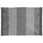 Home Deco Factory Alfombra de Franjas Grises 140x200 cm