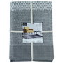 Home Deco Factory Alfombra de Franjas Grises 140x200 cm