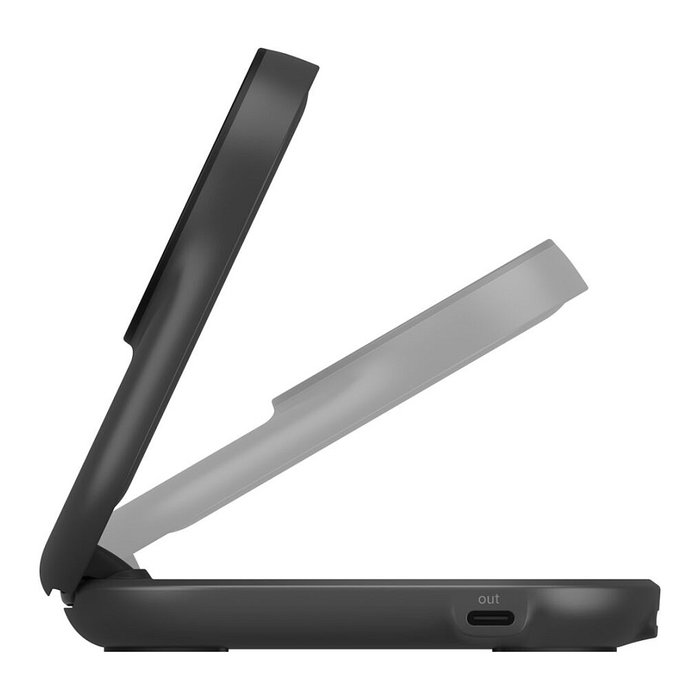 Belkin Cargador Inalámbrico Qi2 25W 2 en 1, Negro, 1.5 m Cable USB-C, Compatible con Smartphone y Reloj