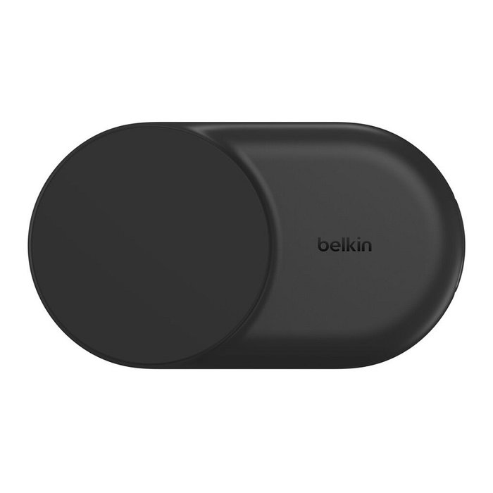 Belkin Cargador Inalámbrico Qi2 25W 2 en 1, Negro, 1.5 m Cable USB-C, Compatible con Smartphone y Reloj