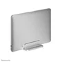 Neomounts NSLS300SILVER Soporte Vertical para Laptop - Aluminio Plata, Ajustable (11"-17"), Ahorra Espacio en el Escritorio
